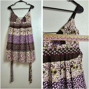 Necessary Objects Size Small Sundress Patchwork Floral